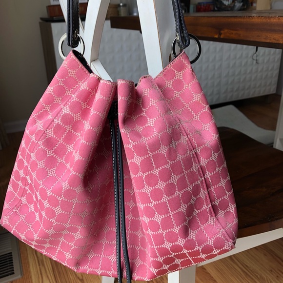 kate spade Handbags - Kate Spade Vintage Pink Pia Dot Cinch Hobo Bag